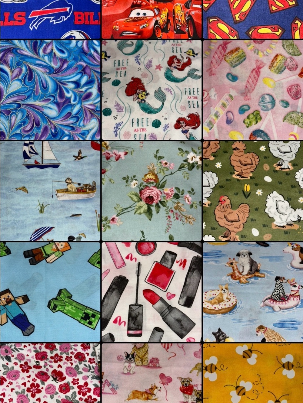 Handmade Tissue Keeper Keychain Clip - Various Fabric Designs 1 for $10 - Picture 3 of 15